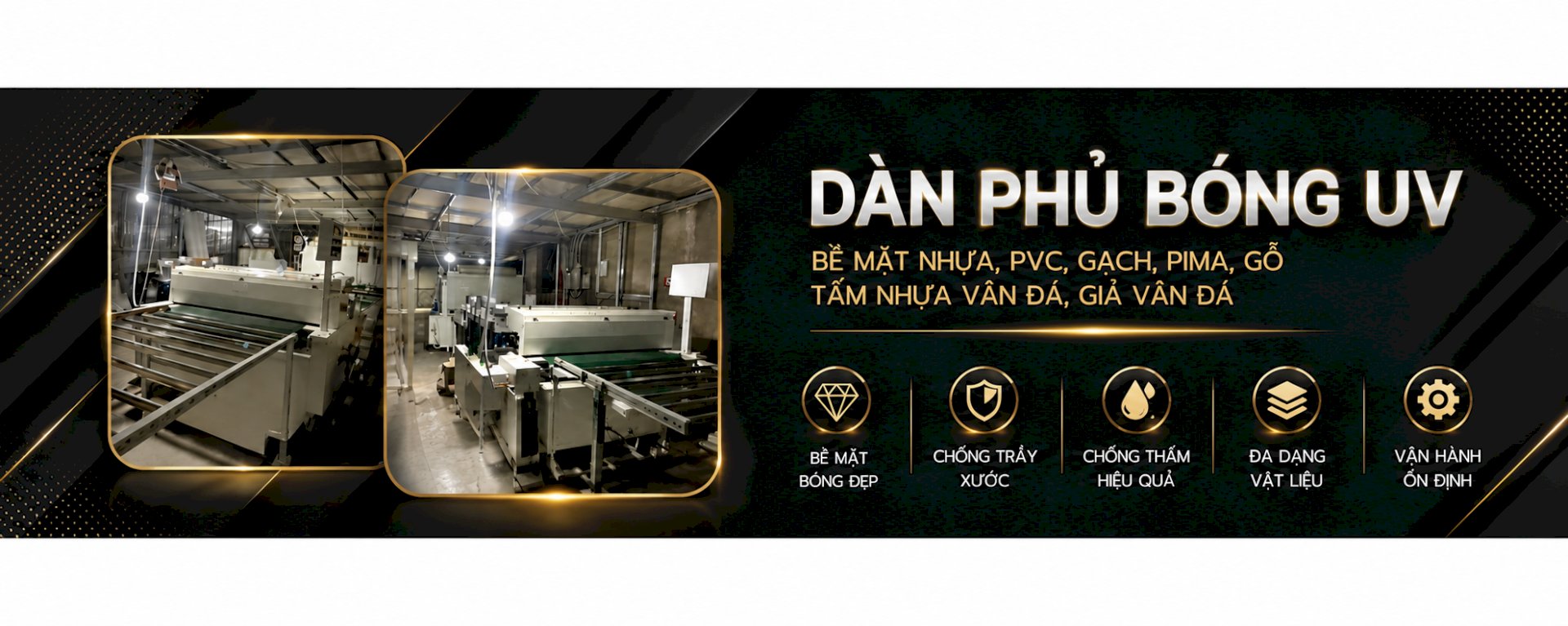 Máy phủ bóng UV