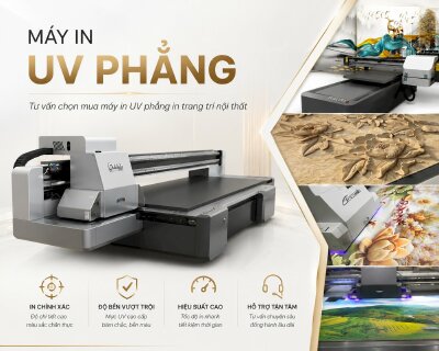 Tư vấn chọn mua máy in uv phẳng in trang trí nội thất